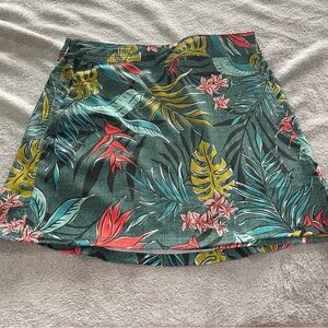 RipSkirt Green Tropical Print, Women’s Size Small